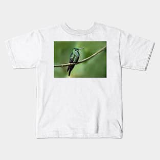 Green-Crowned Brilliant Hummingbird - Costa Rica Kids T-Shirt